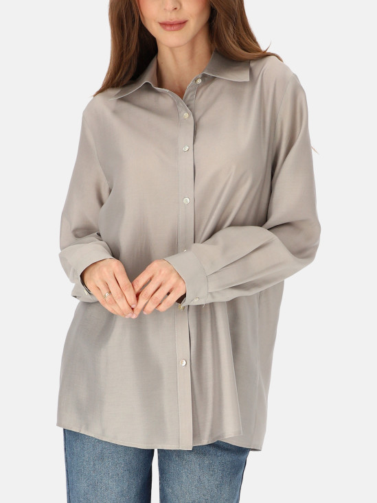  Szara elegancka koszula damska L’AF Pola