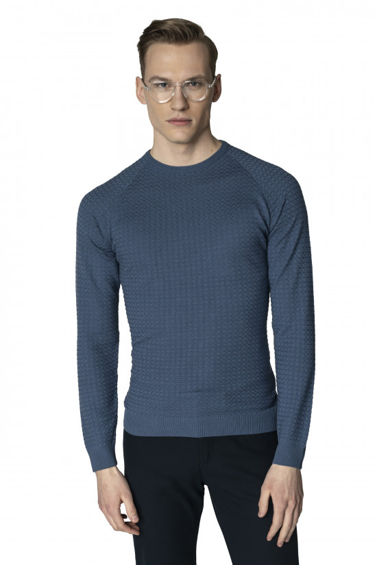  Sweter w strukturalny wzór Recman PILAR