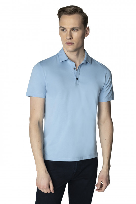  Błękitna koszulka Polo Arodo Recman