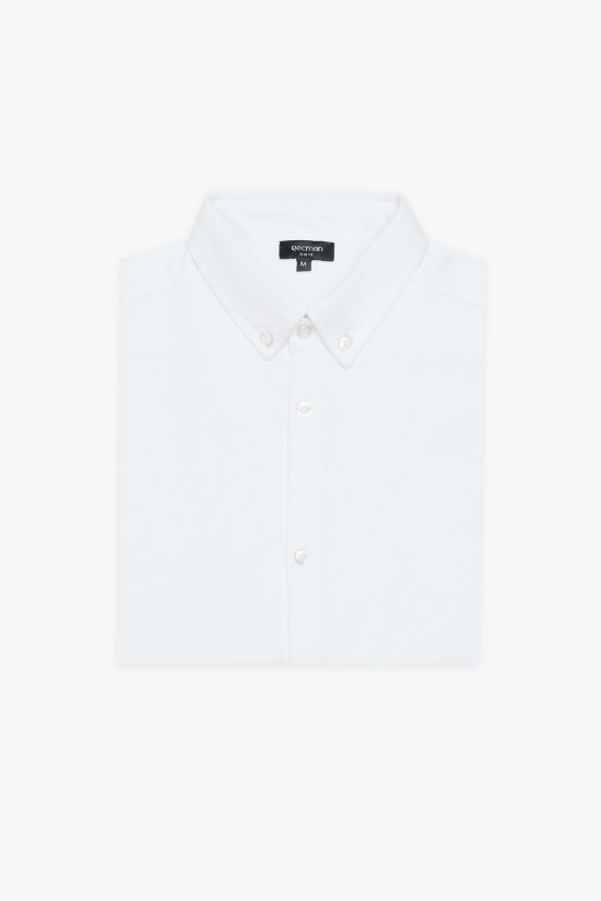  Biała koszula casual Recman Formento 3012 slim fit