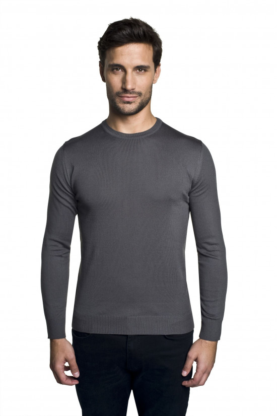  Szary sweter typu półgolf Recman Nagel 0001
