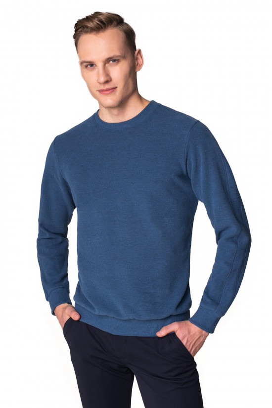  Niebieska bluza typu półgolf Recman Genat 