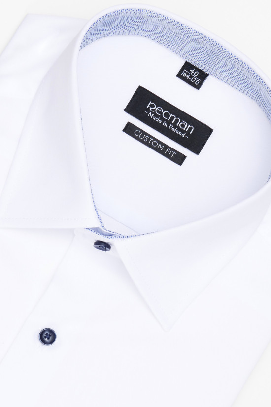  Biała koszula Recman Bexley 2954/1E custom fit