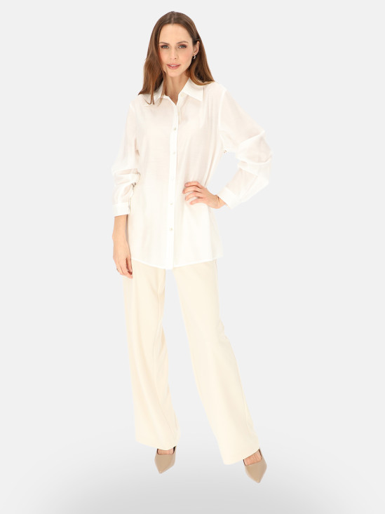  Biała elegancka koszula damska L’AF Pola