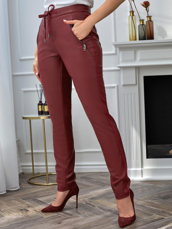  Trousers Red Button SRB2721 Tessy Pu