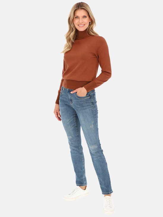  Jeans Red Button Laila