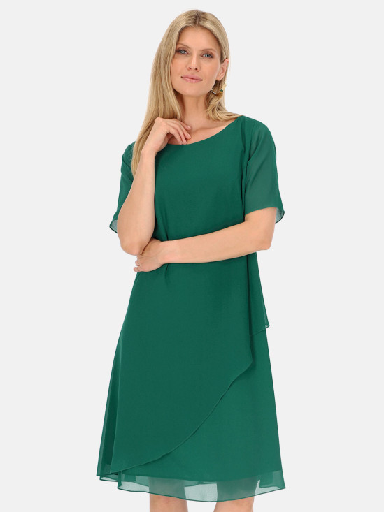  Zielona zwiewna sukienka midi Potis & Verso Belinda