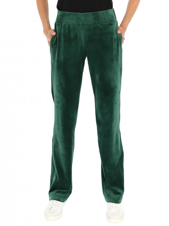  Zielone welurowe spodnie L'AF Nell