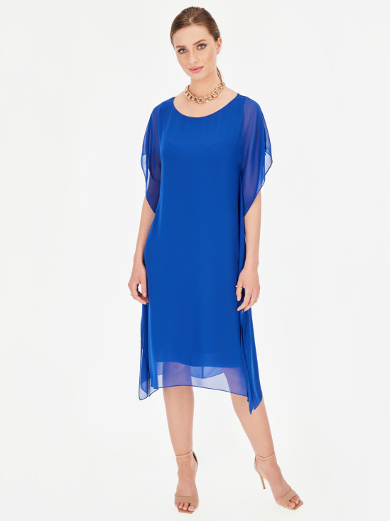  Zwiewna niebieska sukienka z kryształkami Potis & Verso Monika