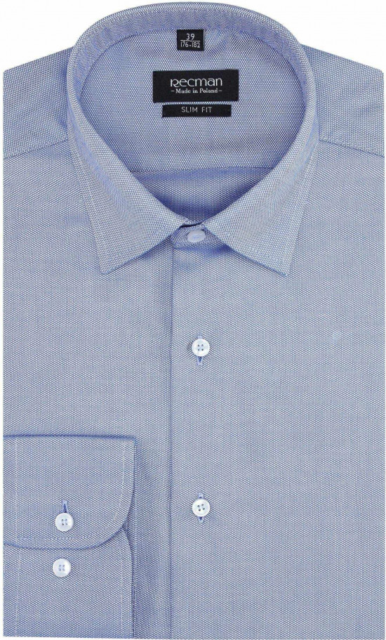  Niebieska bawełniana koszula Versone 2213 L slim fit 