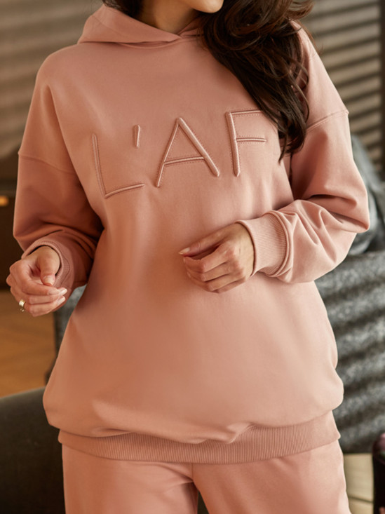  Bluza damska z wypukłym 3D haftem w postaci logo L'AF DIX