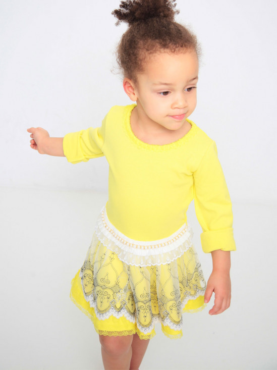  Żółta sukienka dziecięca Anima by Justyna Steczkowska