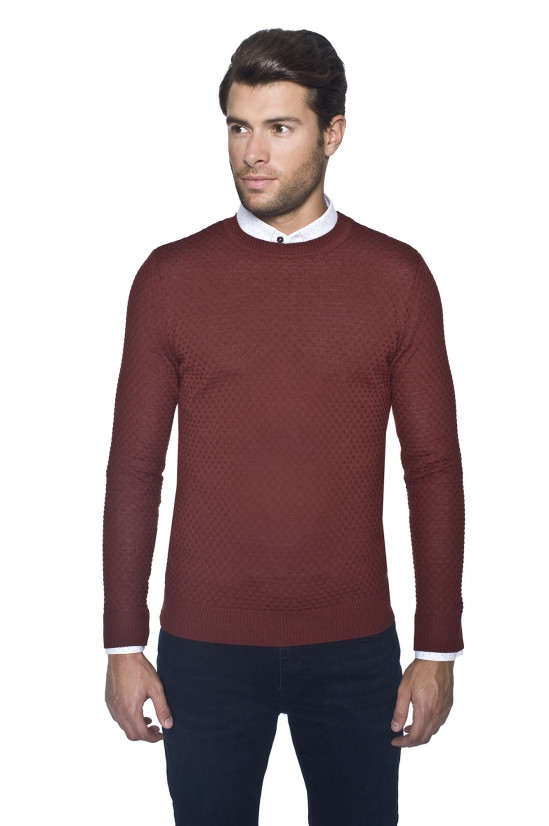  Ceglasty sweter pullover Recman Mold