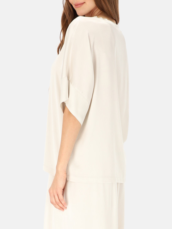  Biała bluzka damska z wiskozy L’AF Sheron