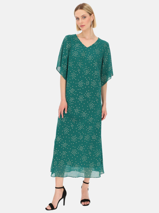  Długa zielona sukienka Potis & Verso Mariella