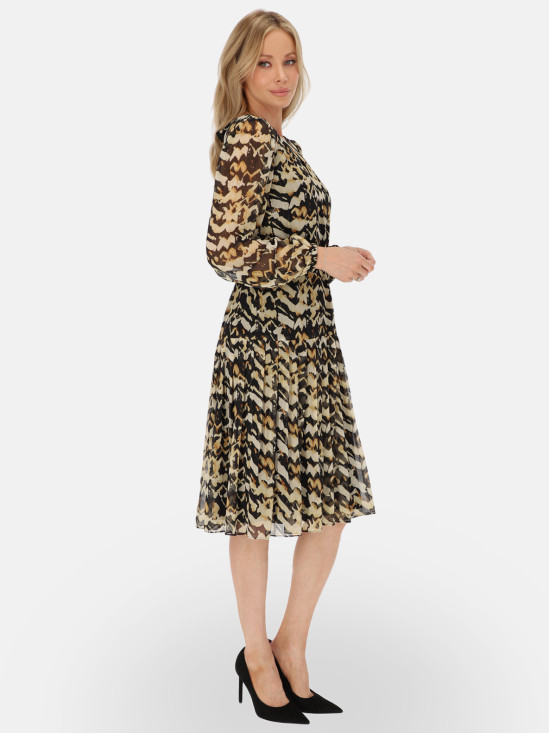  Sukienka z plisowaną falbanką Potis & Verso Markaden