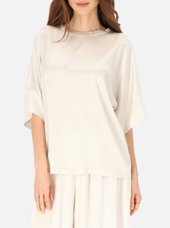  Biała bluzka damska z wiskozy L’AF Sheron