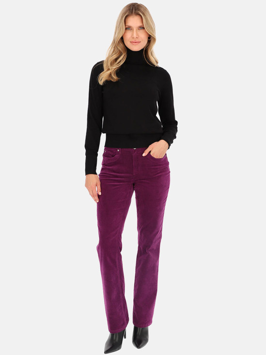  Trousers Red Button Babette