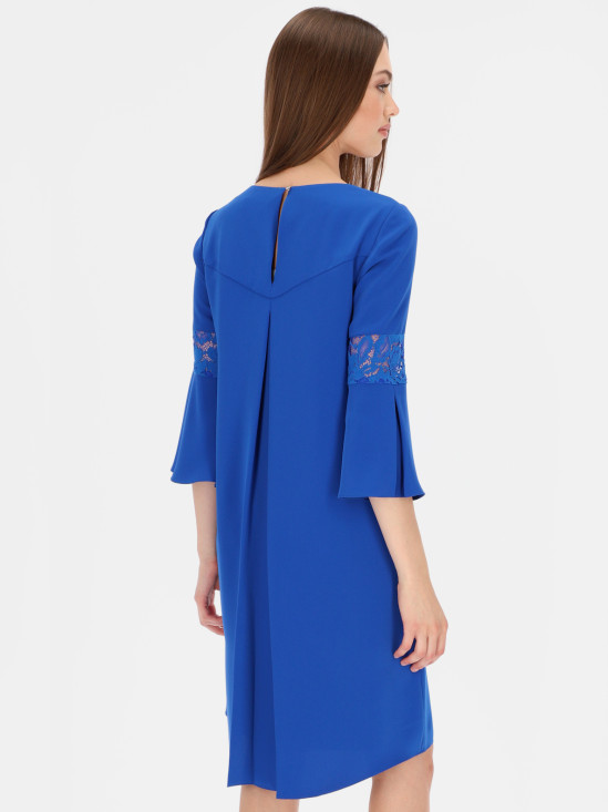  Kobaltowa sukienka z koronką L'AF Kokiete