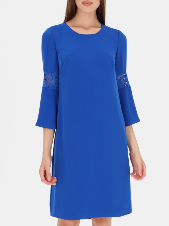  Kobaltowa sukienka z koronką L'AF Kokiete