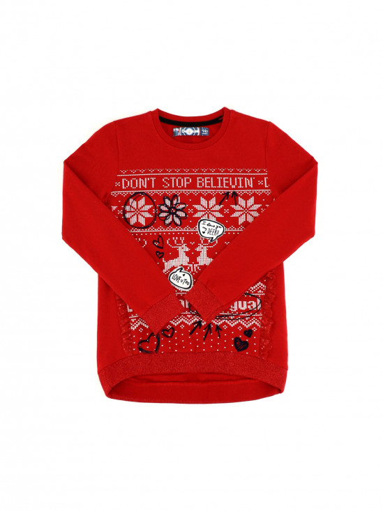  Sweter z motywami świątecznymi Desigual PETUNIA