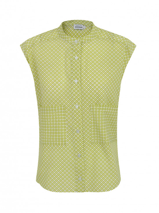  Bluzka w zielony geometryczny wzór Premiera Dona Meli