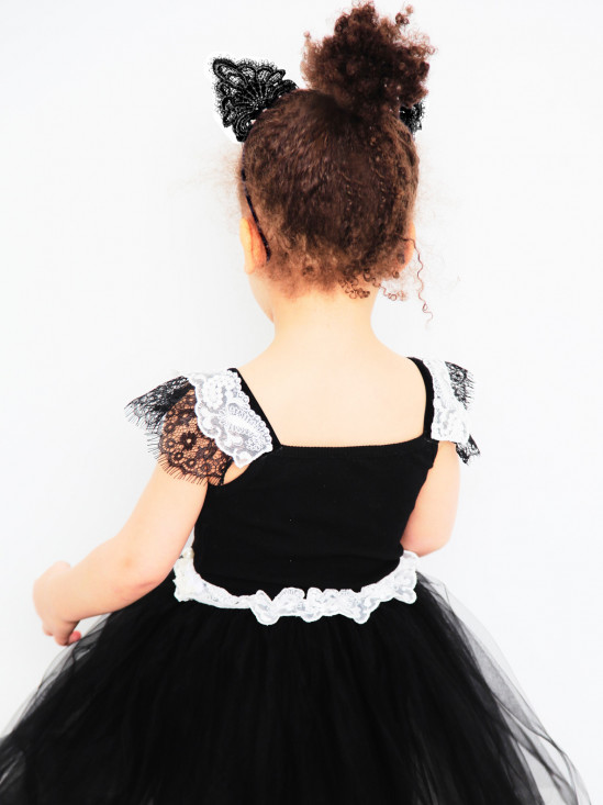  Czarna sukienka dziecięca Anima by Justyna Steczkowska