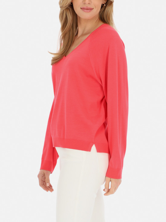  Sweater Red Button Fay