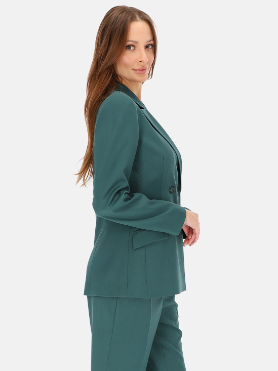  Elegancka marynarka damska zielona dwurzędowa L’AF Uma
